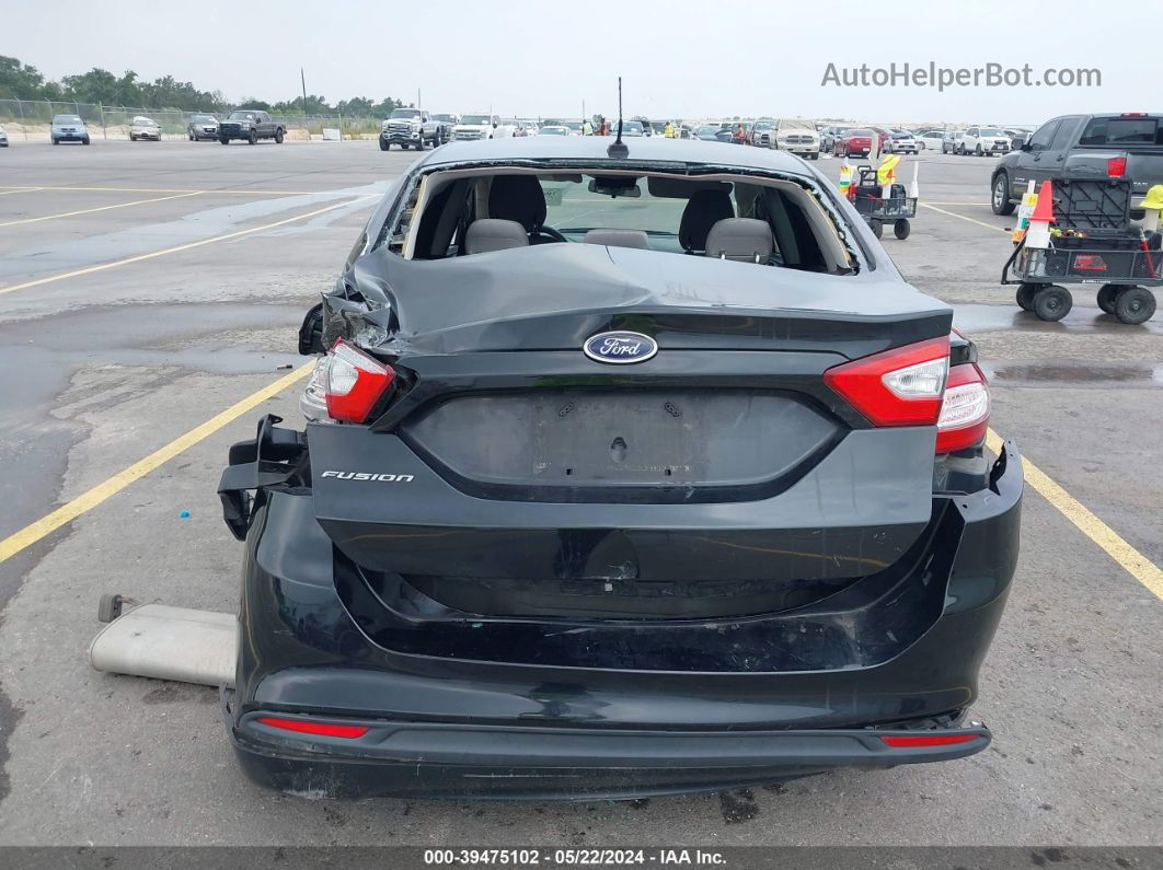 2014 Ford Fusion S Black vin: 3FA6P0G77ER328800