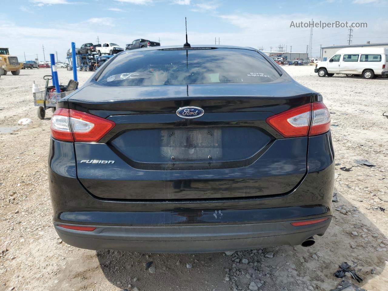 2014 Ford Fusion S Black vin: 3FA6P0G77ER336590