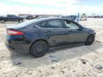 2014 Ford Fusion S Black vin: 3FA6P0G77ER336590