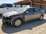 2014 Ford Fusion S Серый vin: 3FA6P0G77ER368097