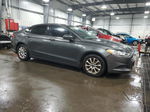 2015 Ford Fusion S Серый vin: 3FA6P0G77FR127271