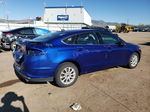 2015 Ford Fusion S Blue vin: 3FA6P0G77FR293970