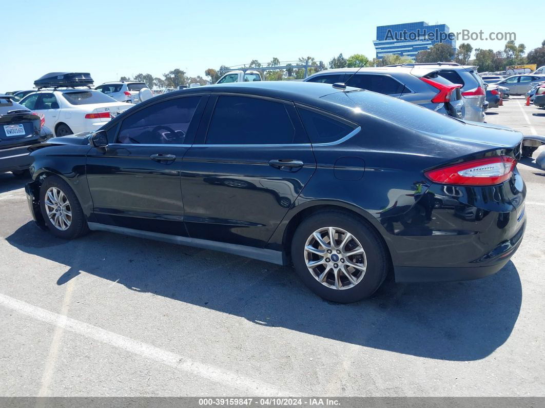 2016 Ford Fusion S Black vin: 3FA6P0G77GR247959