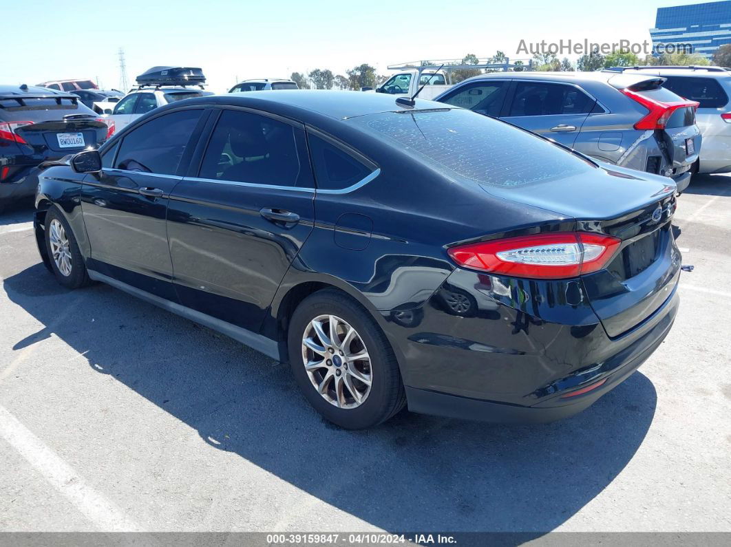 2016 Ford Fusion S Black vin: 3FA6P0G77GR247959