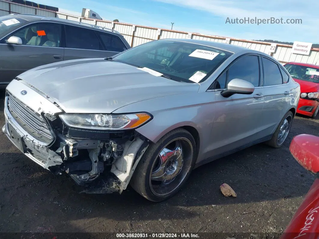 2016 Ford Fusion S Silver vin: 3FA6P0G77GR360021