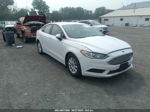 2017 Ford Fusion S White vin: 3FA6P0G77HR232282