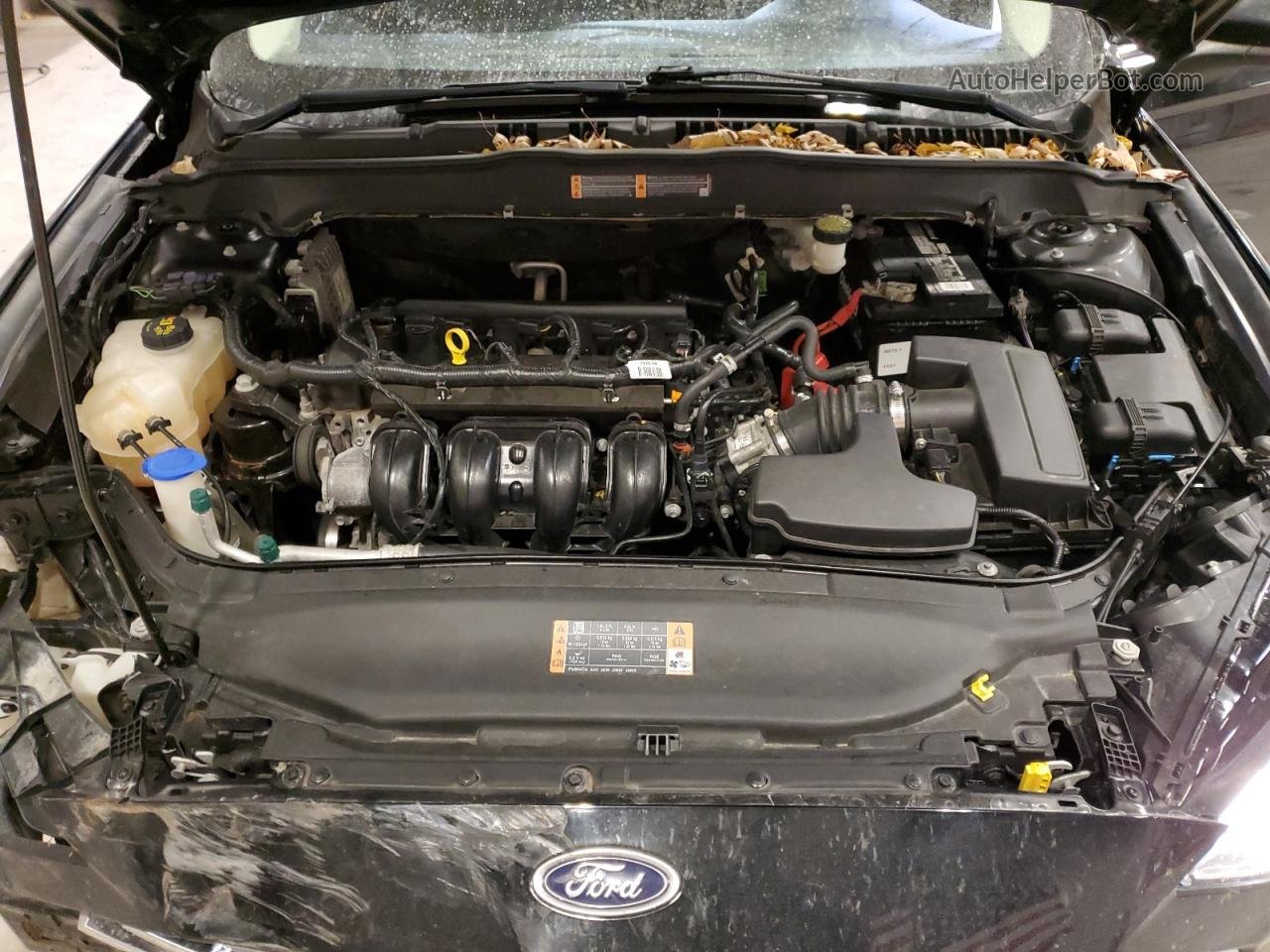 2017 Ford Fusion S Черный vin: 3FA6P0G77HR304985