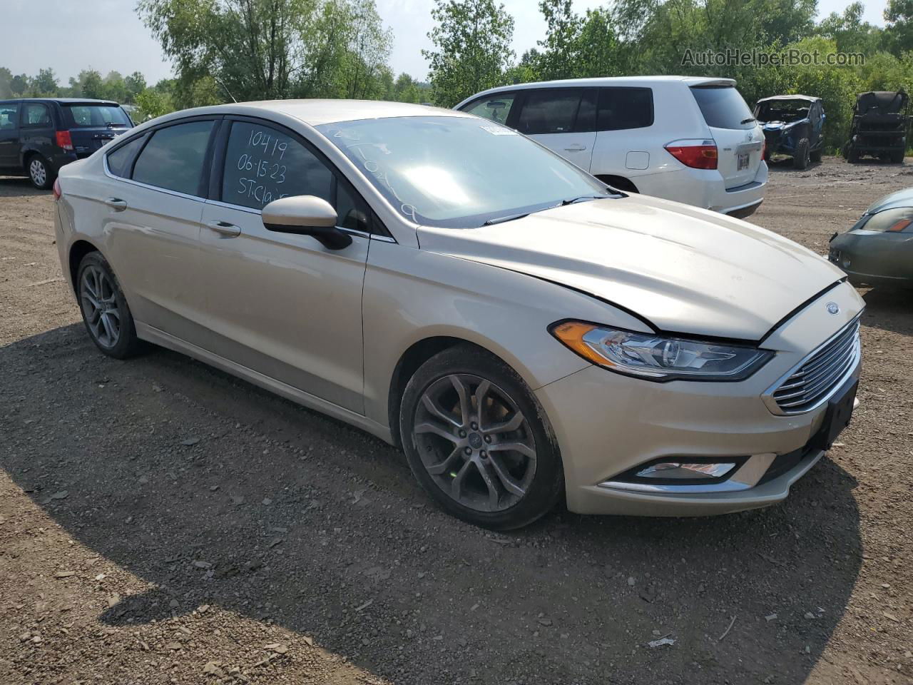 2017 Ford Fusion S Gold vin: 3FA6P0G77HR394283