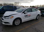 2018 Ford Fusion S White vin: 3FA6P0G77JR231901