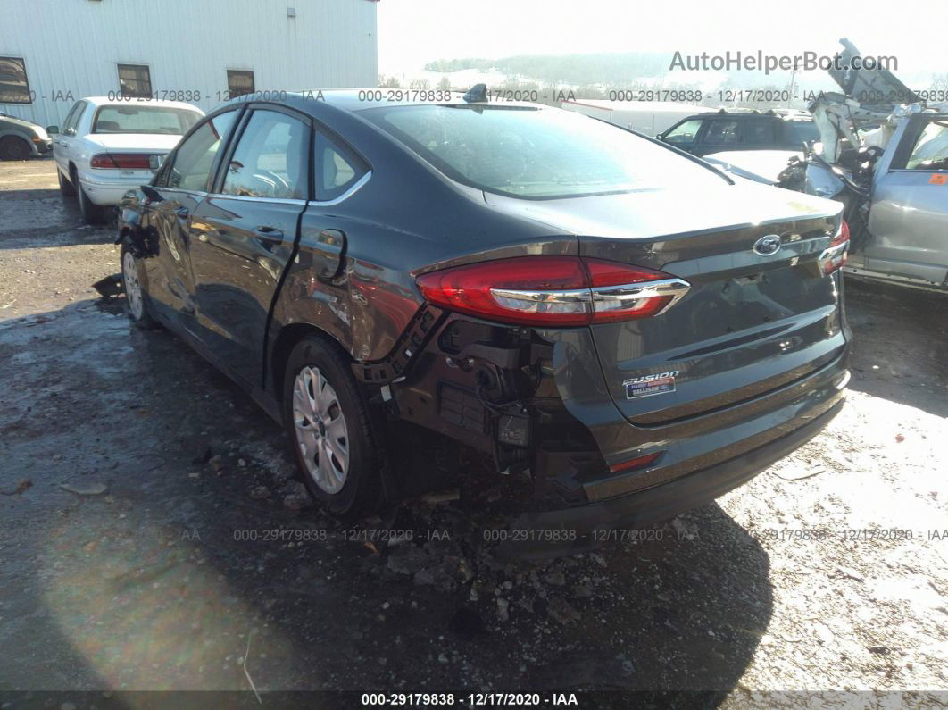 2020 Ford Fusion S Gray vin: 3FA6P0G77LR232484