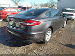 2020 Ford Fusion S Gray vin: 3FA6P0G77LR232484