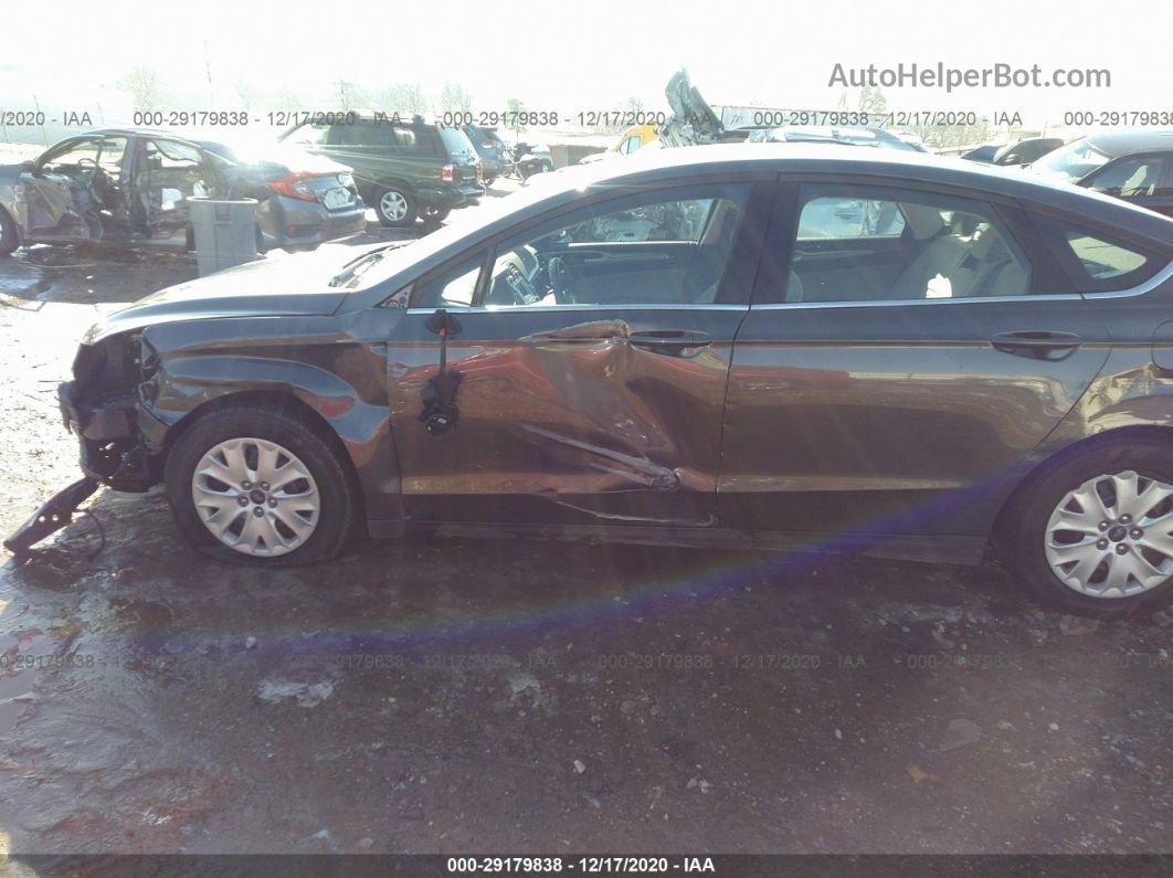 2020 Ford Fusion S Gray vin: 3FA6P0G77LR232484