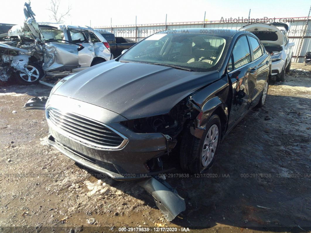 2020 Ford Fusion S Gray vin: 3FA6P0G77LR232484