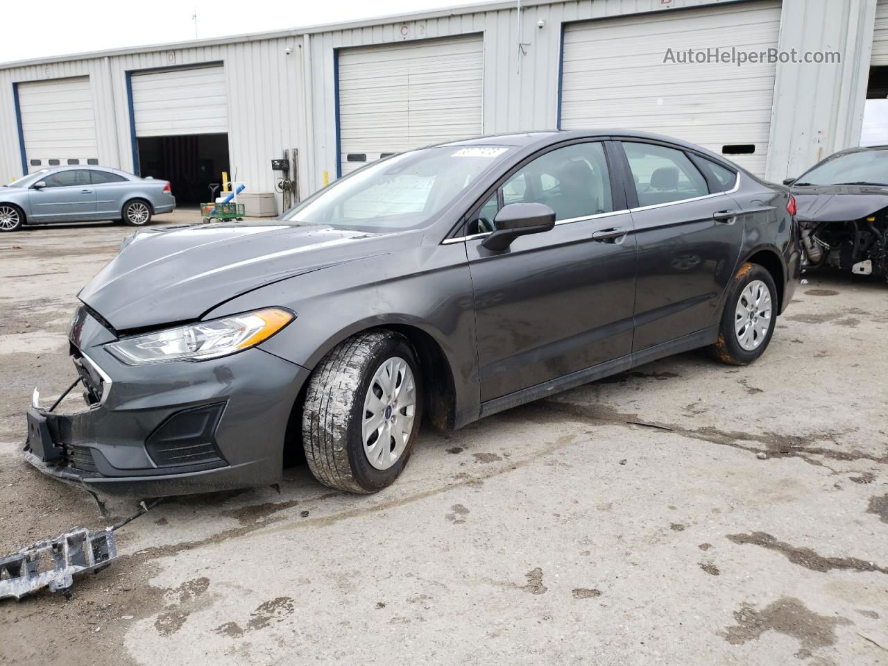 2020 Ford Fusion S Gray vin: 3FA6P0G77LR245087