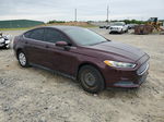 2013 Ford Fusion S Burgundy vin: 3FA6P0G78DR206767