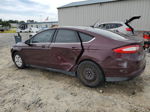 2013 Ford Fusion S Burgundy vin: 3FA6P0G78DR206767