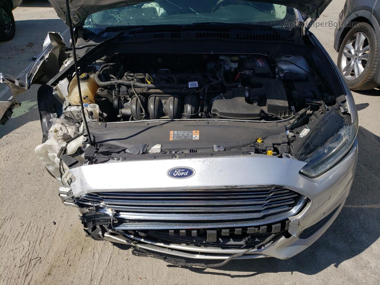 2013 Ford Fusion S Серебряный vin: 3FA6P0G78DR325189