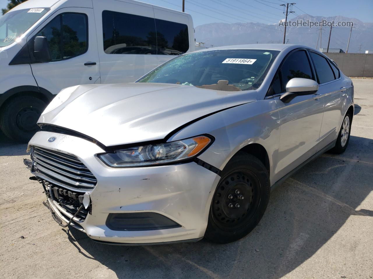 2013 Ford Fusion S Серебряный vin: 3FA6P0G78DR325189