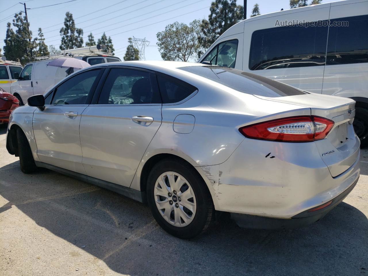 2013 Ford Fusion S Silver vin: 3FA6P0G78DR325189