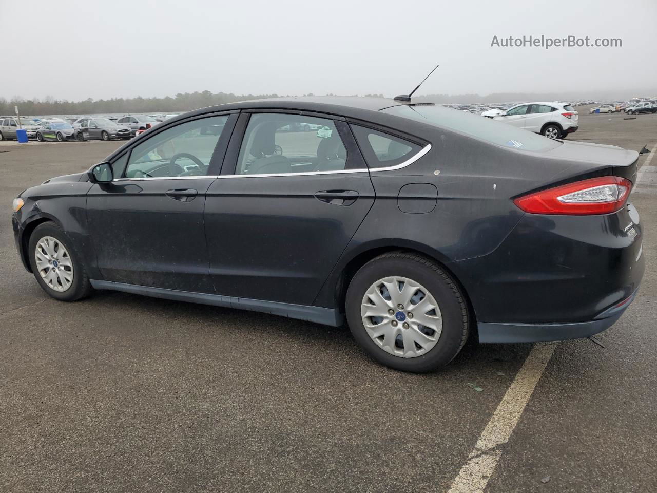 2013 Ford Fusion S Black vin: 3FA6P0G78DR364347