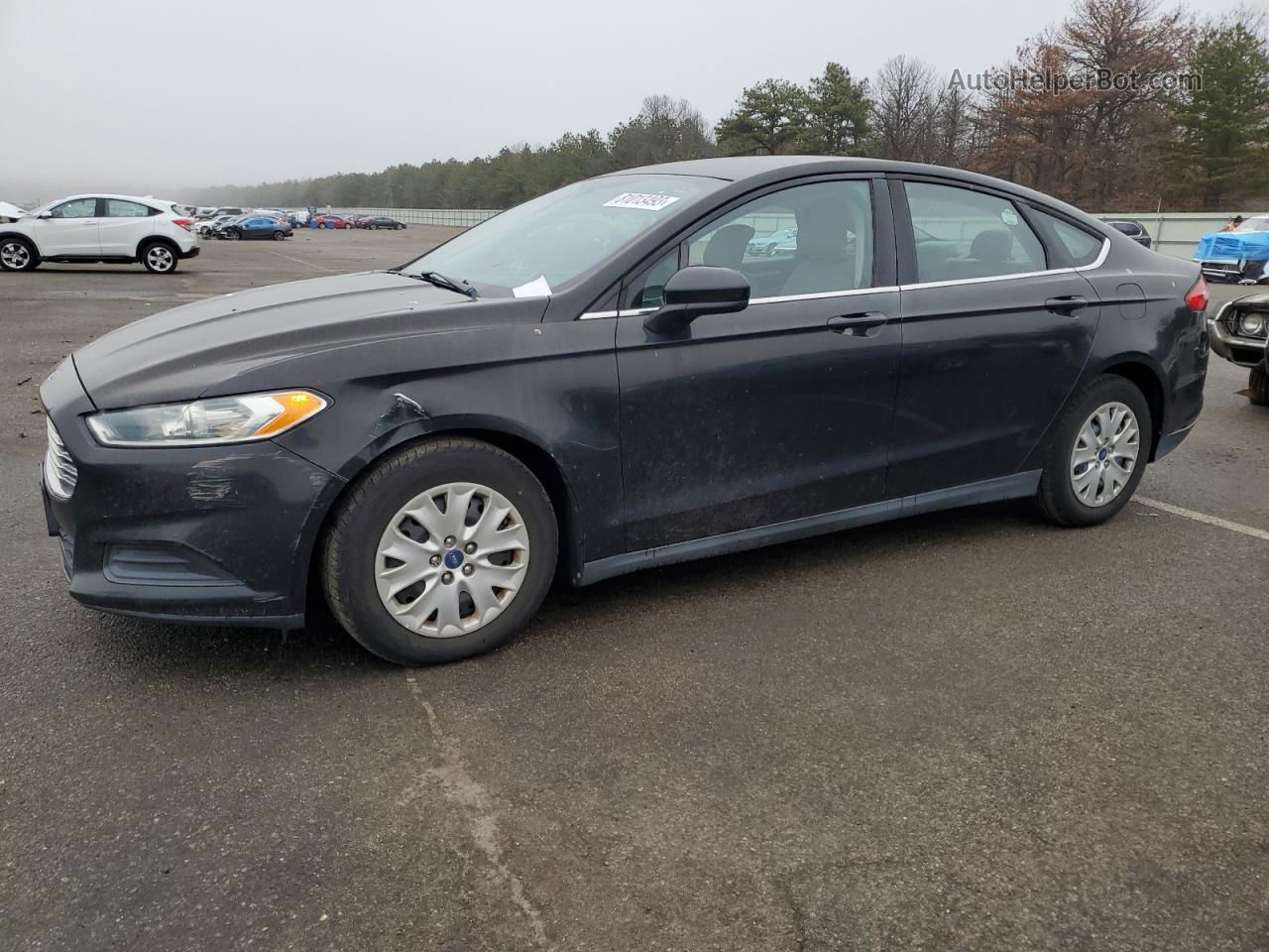 2013 Ford Fusion S Black vin: 3FA6P0G78DR364347