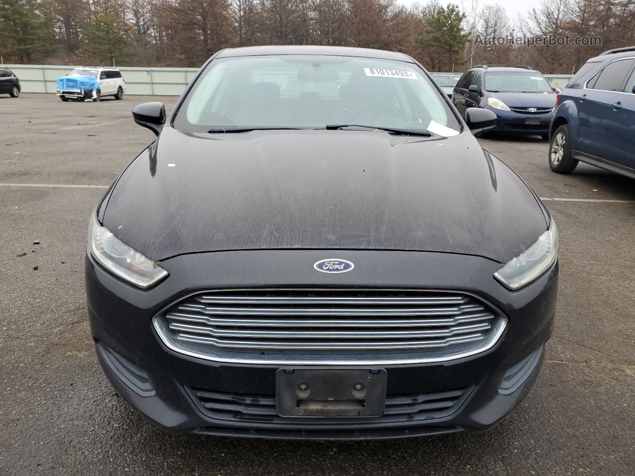 2013 Ford Fusion S Black vin: 3FA6P0G78DR364347