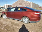 2014 Ford Fusion S Brown vin: 3FA6P0G78ER141985