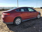 2014 Ford Fusion S Brown vin: 3FA6P0G78ER141985