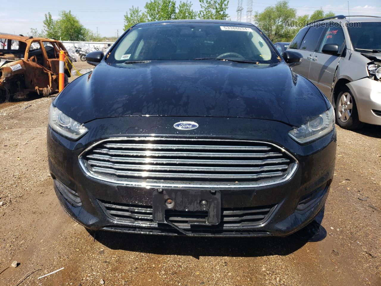 2014 Ford Fusion S Black vin: 3FA6P0G78ER327509