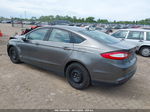 2014 Ford Fusion S Gray vin: 3FA6P0G78ER350675