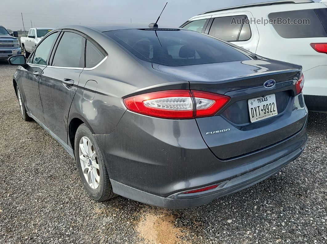 2015 Ford Fusion S Gray vin: 3FA6P0G78FR136948