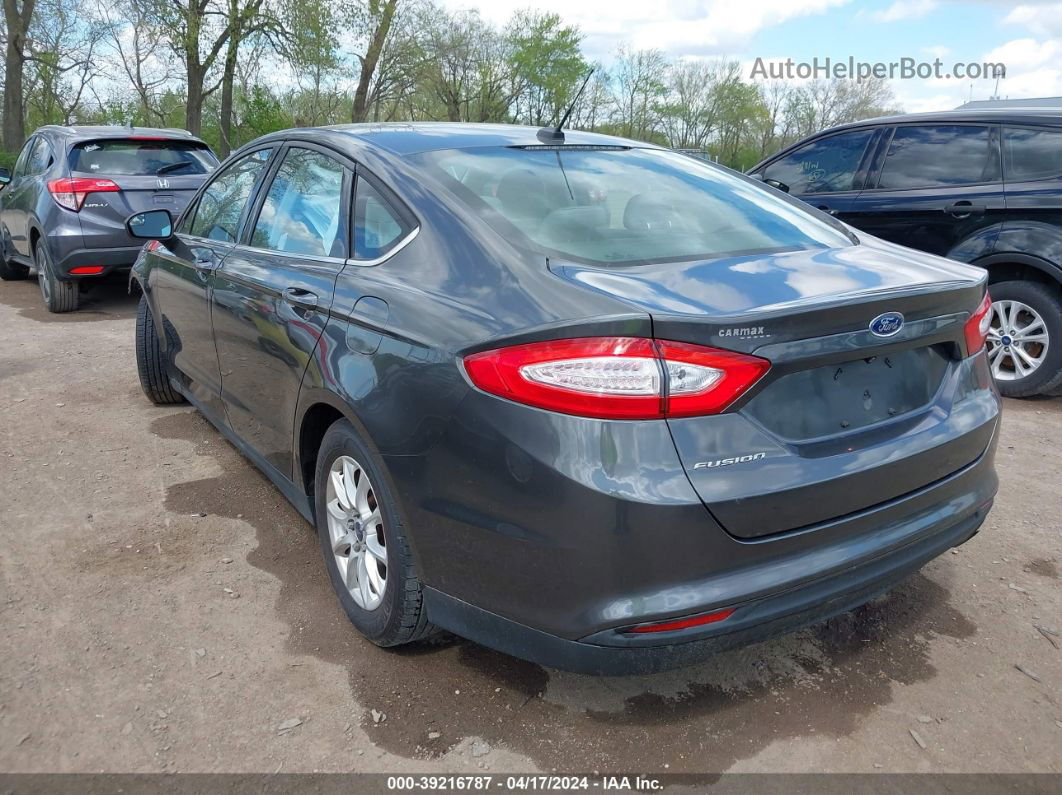 2016 Ford Fusion S Серый vin: 3FA6P0G78GR113350