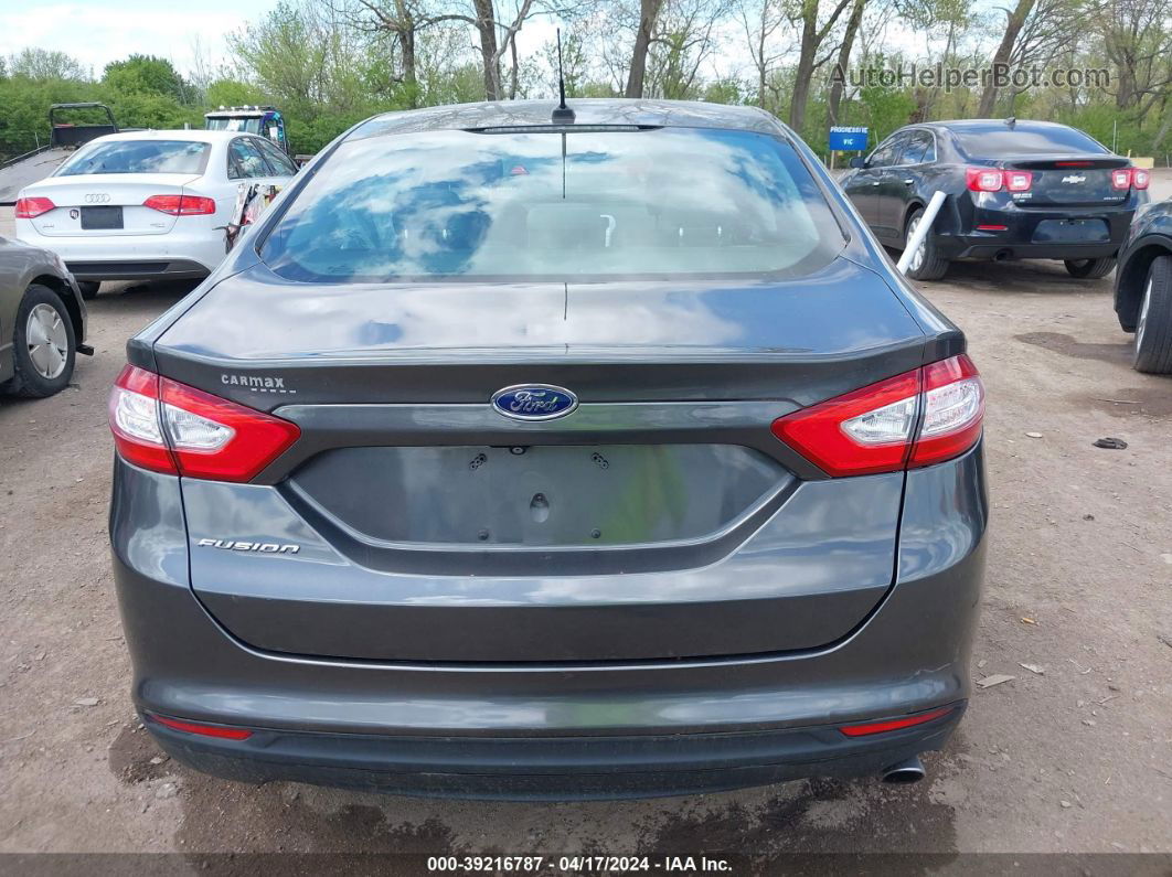 2016 Ford Fusion S Gray vin: 3FA6P0G78GR113350