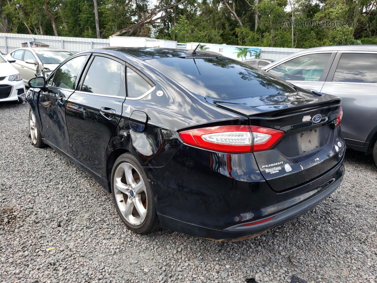 2016 Ford Fusion S Black vin: 3FA6P0G78GR324158