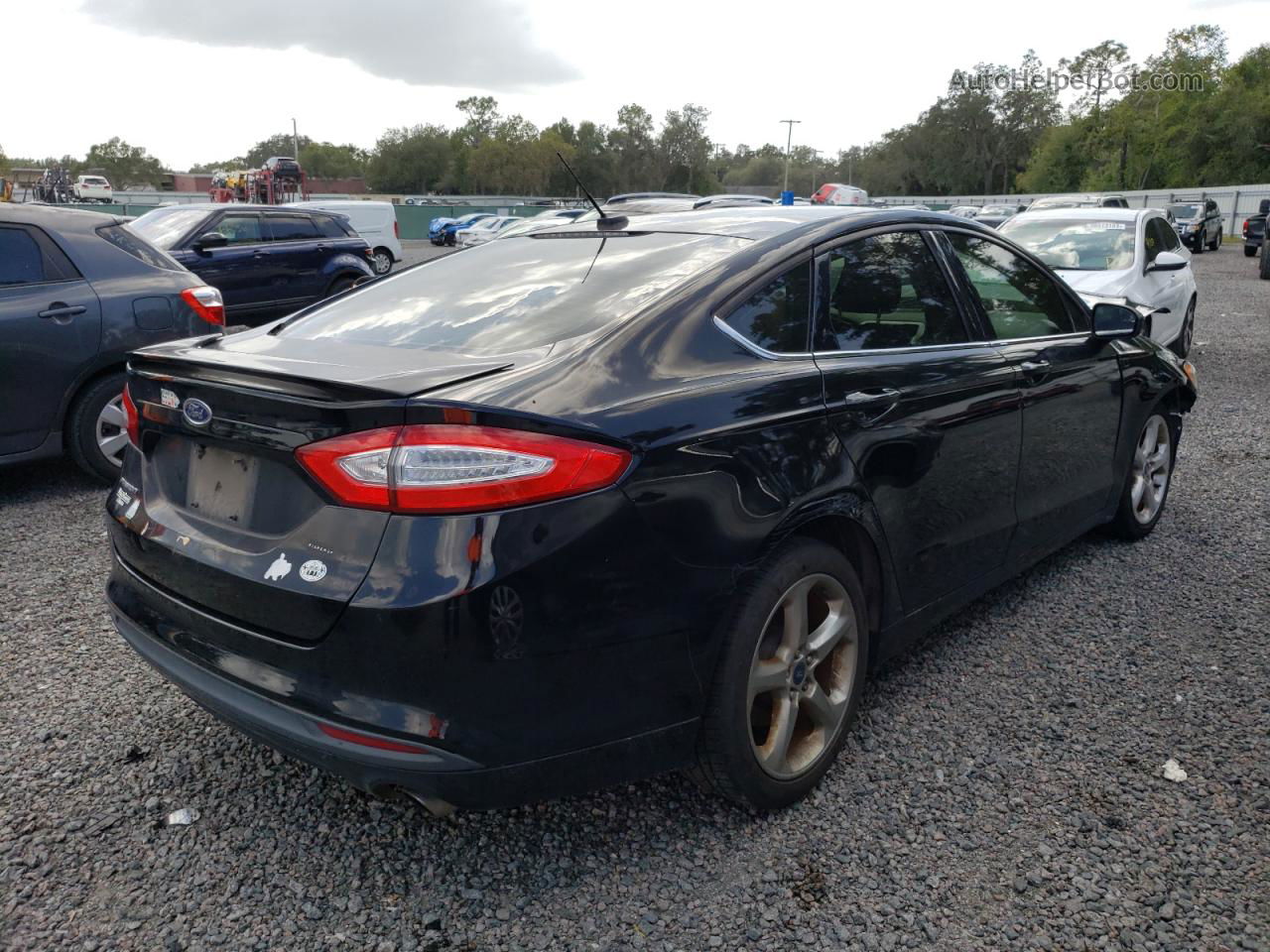 2016 Ford Fusion S Black vin: 3FA6P0G78GR324158