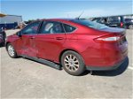 2016 Ford Fusion S Red vin: 3FA6P0G78GR327612