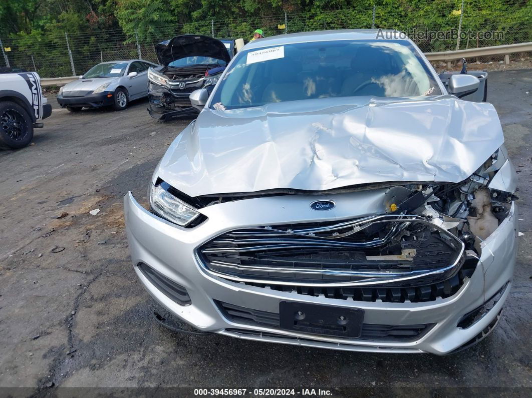 2016 Ford Fusion S Silver vin: 3FA6P0G78GR338576