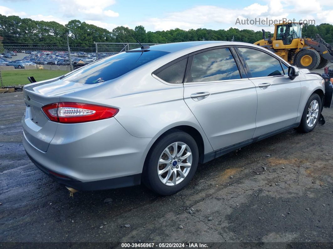 2016 Ford Fusion S Silver vin: 3FA6P0G78GR338576