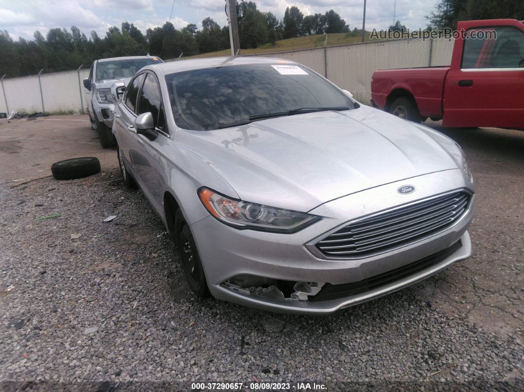 2017 Ford Fusion S Silver vin: 3FA6P0G78HR319270