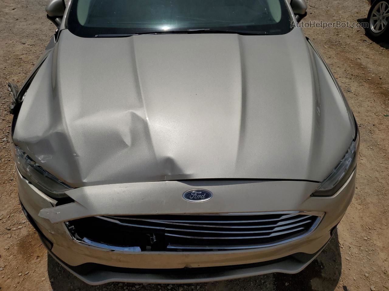 2019 Ford Fusion S Beige vin: 3FA6P0G78KR193399