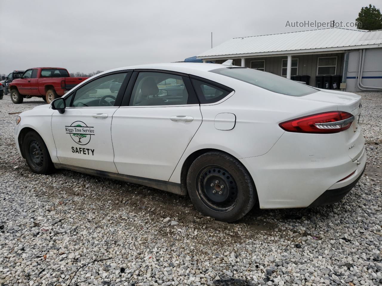 2020 Ford Fusion S White vin: 3FA6P0G78LR135486