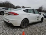 2020 Ford Fusion S White vin: 3FA6P0G78LR135486