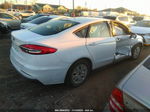 2020 Ford Fusion S White vin: 3FA6P0G78LR205696