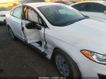 2020 Ford Fusion S White vin: 3FA6P0G78LR205696