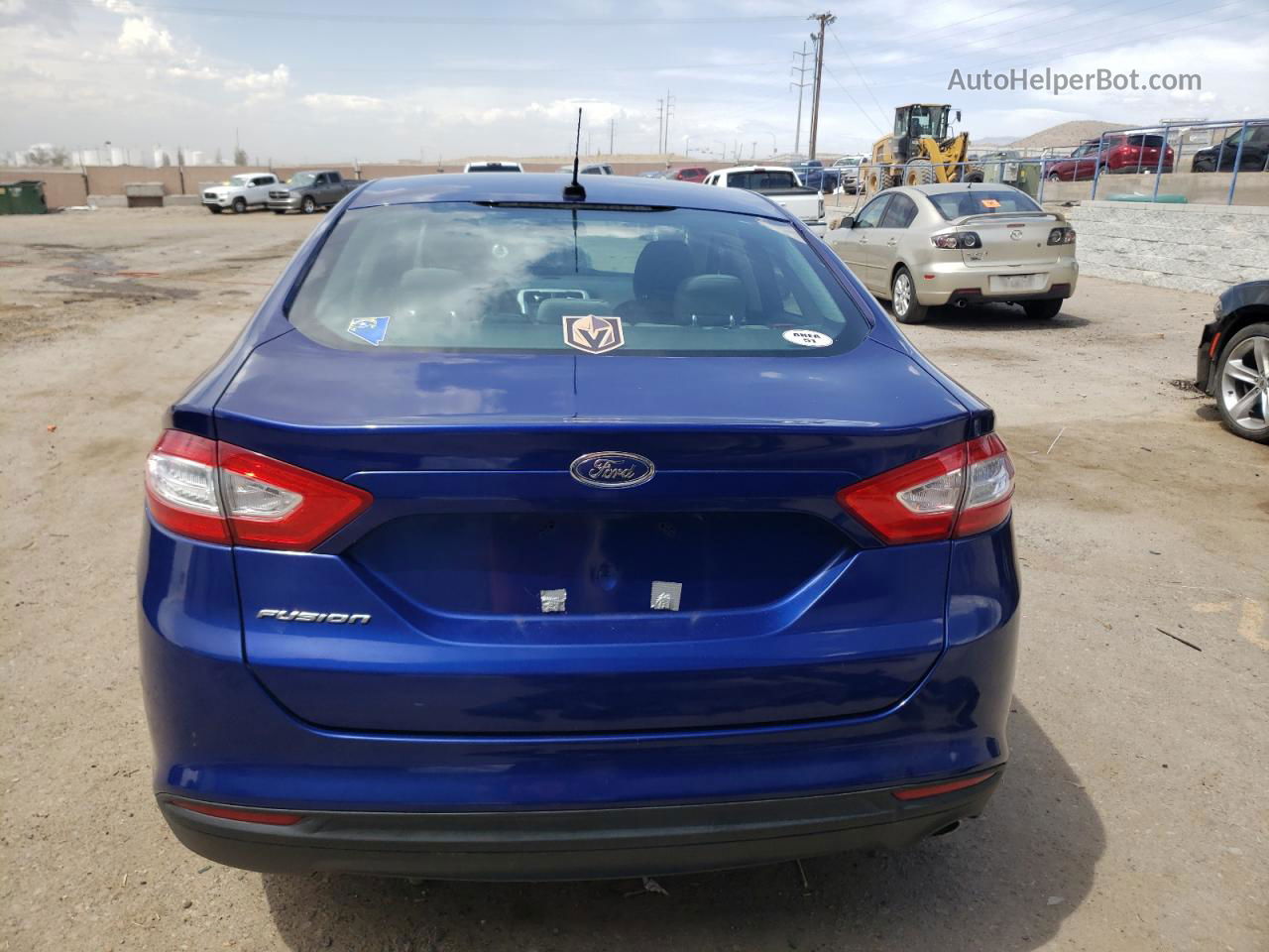 2013 Ford Fusion S Blue vin: 3FA6P0G79DR208754