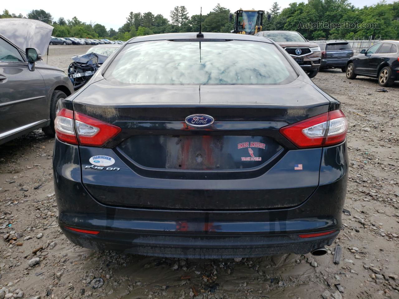 2013 Ford Fusion S Black vin: 3FA6P0G79DR239857