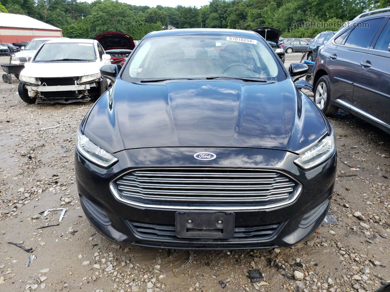 2013 Ford Fusion S Black vin: 3FA6P0G79DR239857