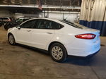 2013 Ford Fusion S White vin: 3FA6P0G79DR339084