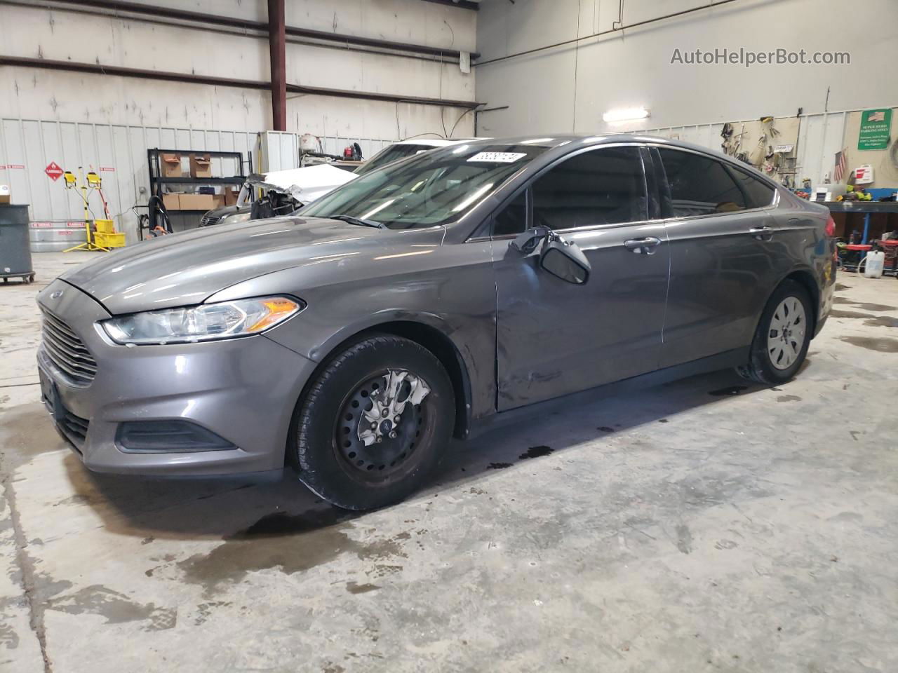 2013 Ford Fusion S Серый vin: 3FA6P0G79DR364390