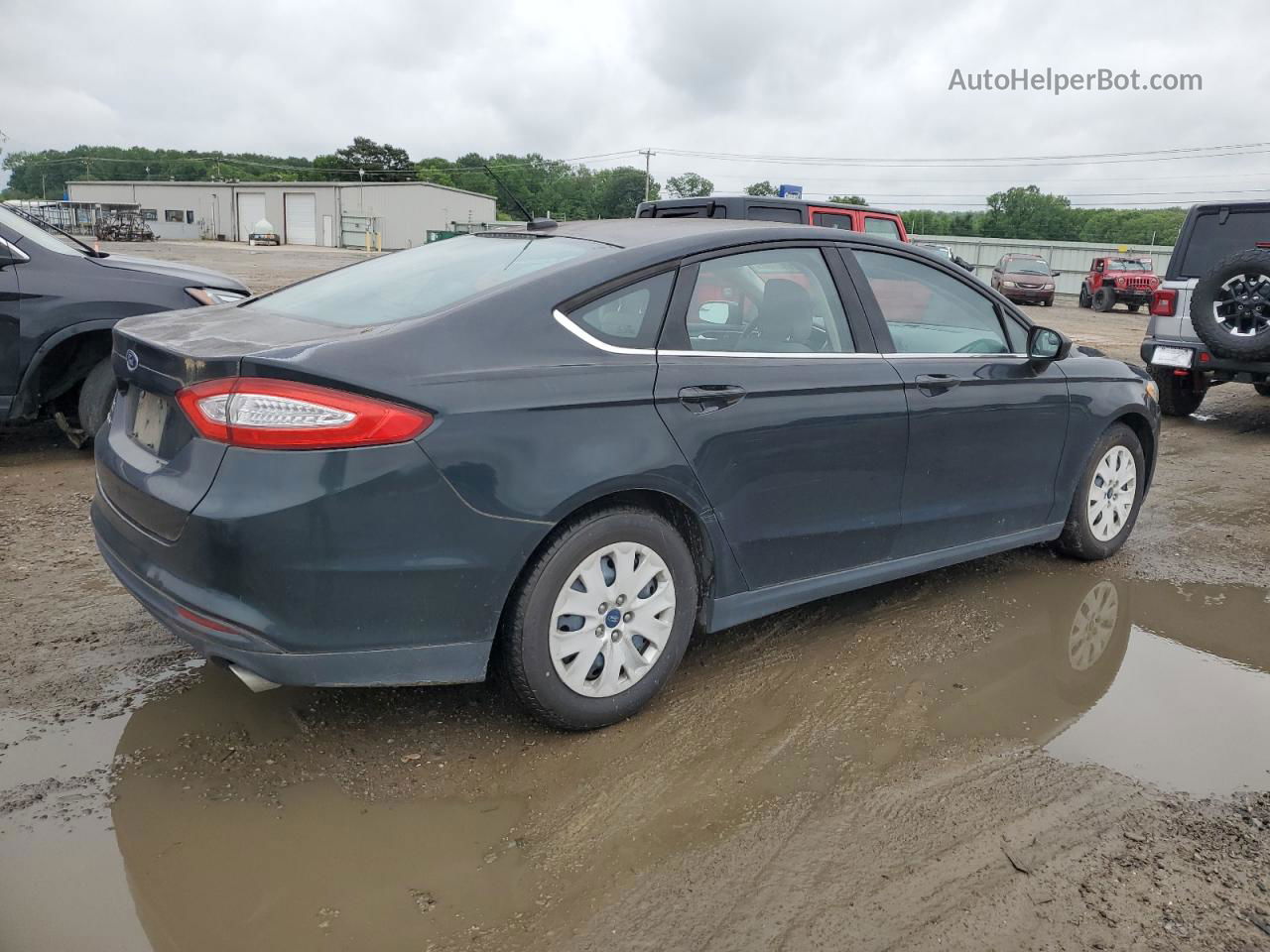 2014 Ford Fusion S Black vin: 3FA6P0G79ER133510